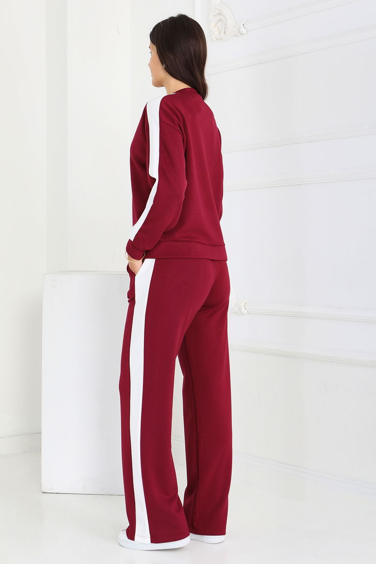 Garnili Modal İkili Takım - 27870-BORDO - TOFİSA
