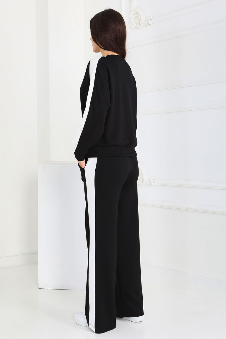 Garnili Modal İkili Takım - 27870-SIYAH - TOFİSA