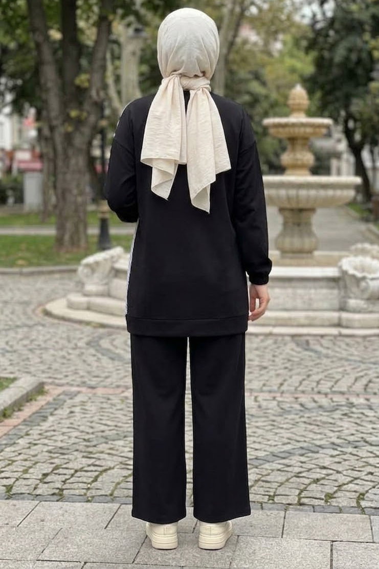 Garnili Oysh Modal Takım Siyah - 28921-SIYAH - 3