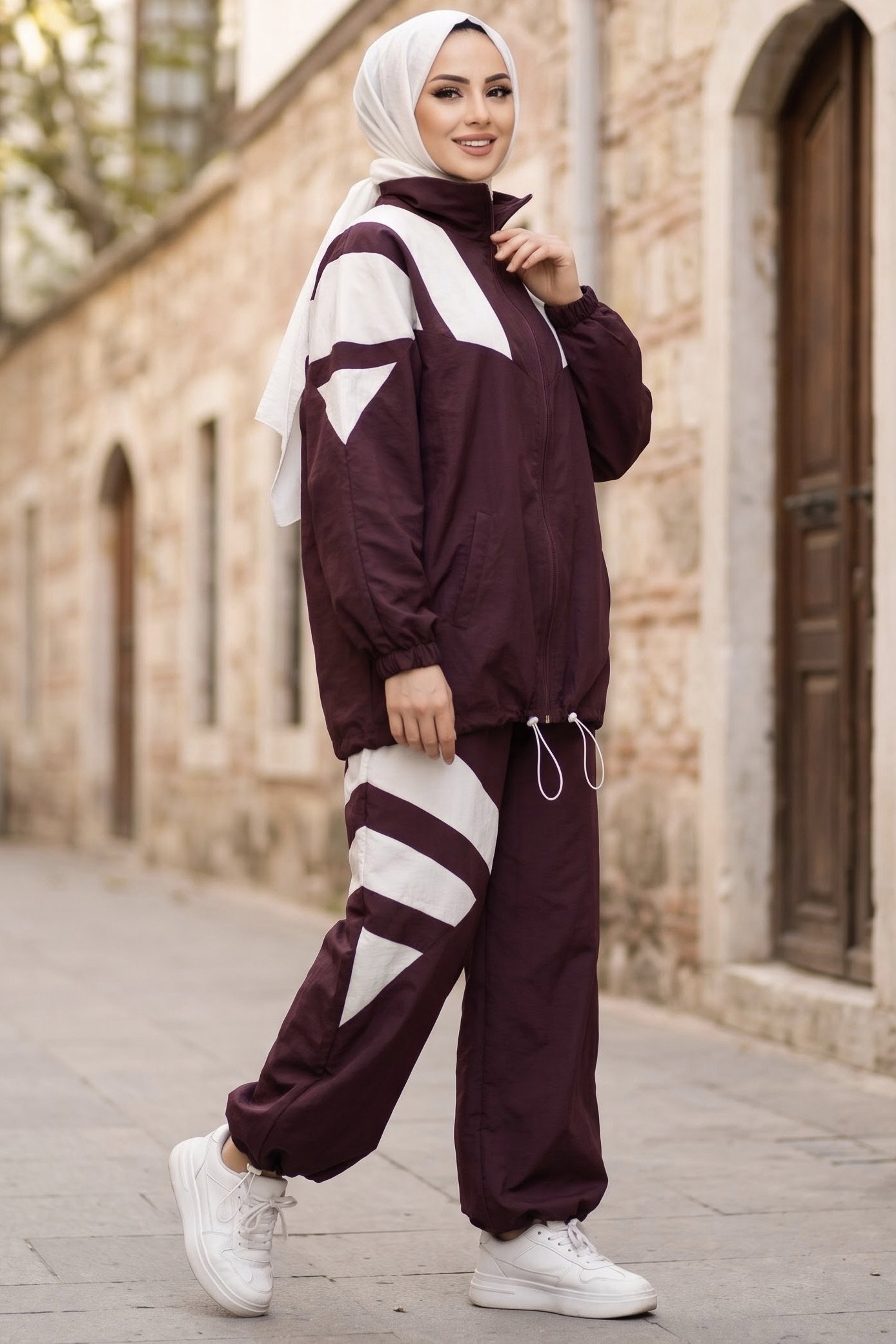 Garnili Paraşüt Takım Bordo - 29314-BORDO - 1