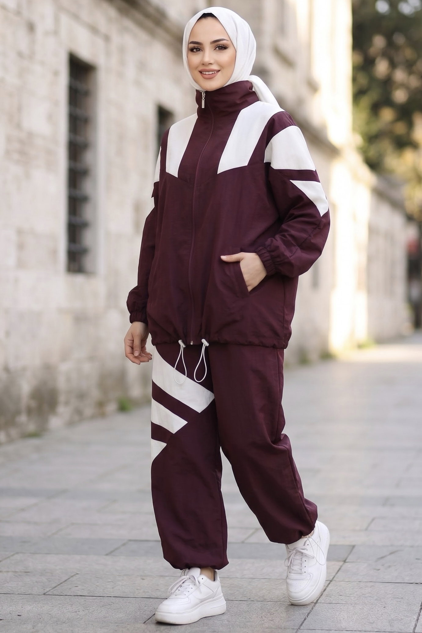 Garnili Paraşüt Takım Bordo - 29314-BORDO - 2