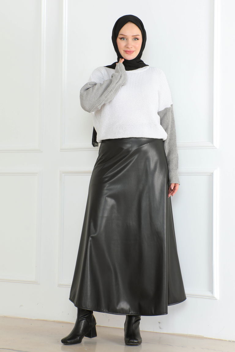 Garnili Triko Kazak - 27759-GRI - TOFİSA