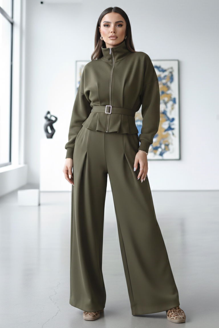 Gipeli Modal İkili Takım - 28093-HAKI - TOFİSA