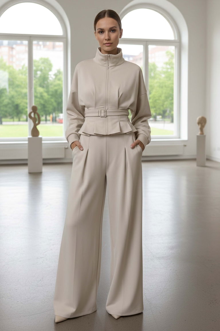 Gipeli Modal İkili Takım - 28093-KREM - TOFİSA