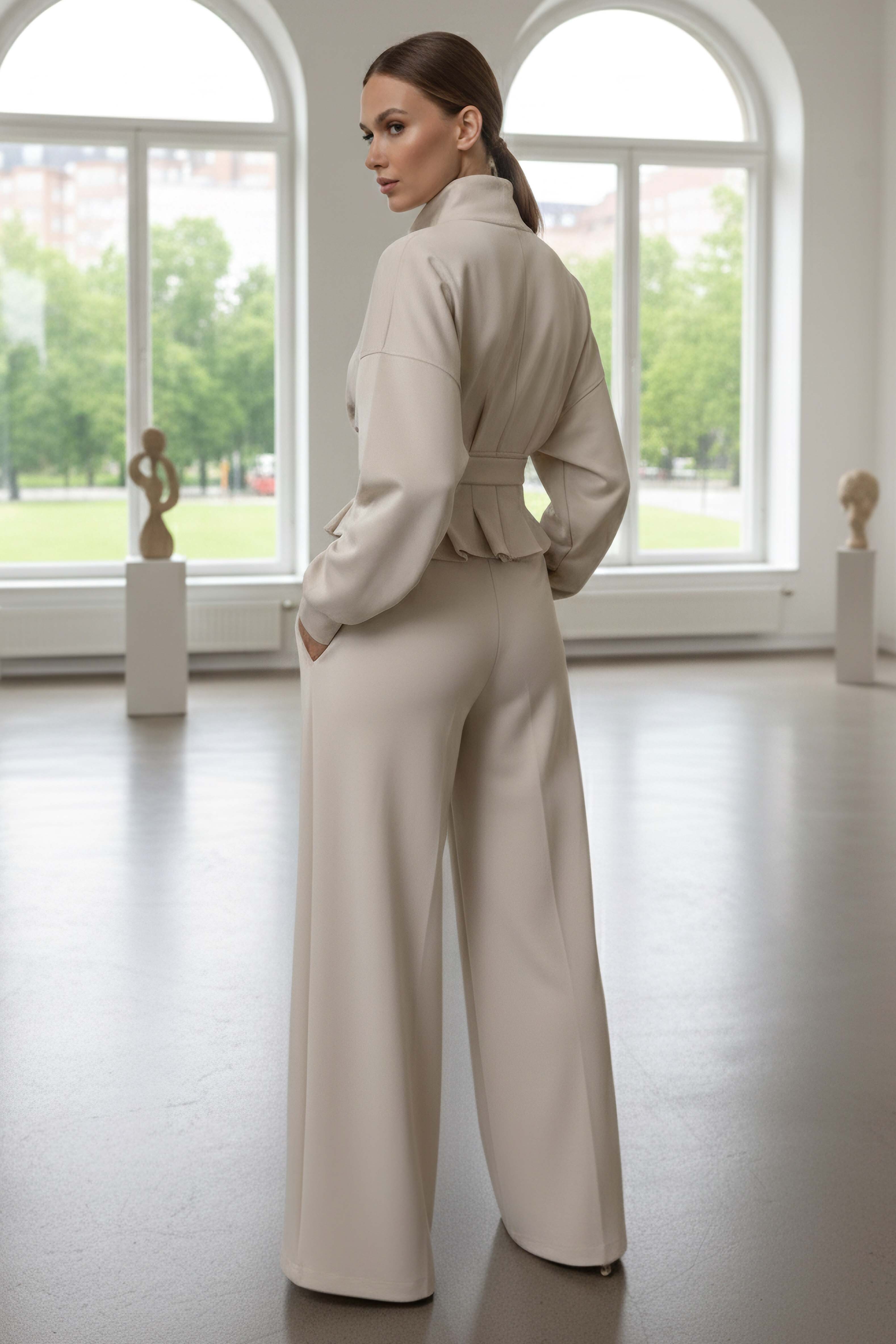 Gipeli Modal İkili Takım - 28093-KREM - 3