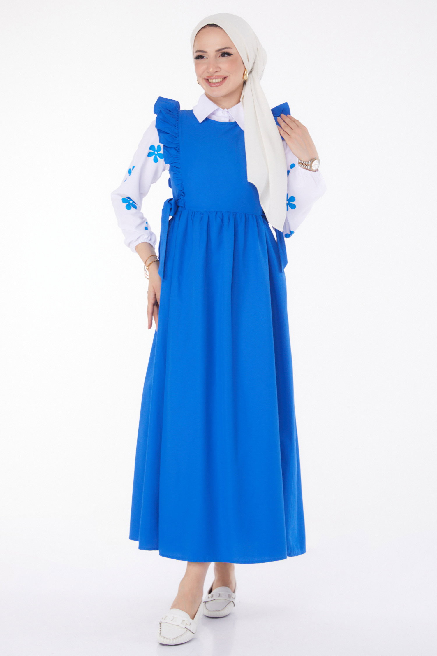 Gömlek+Elbise - 10510-SAKS - 1