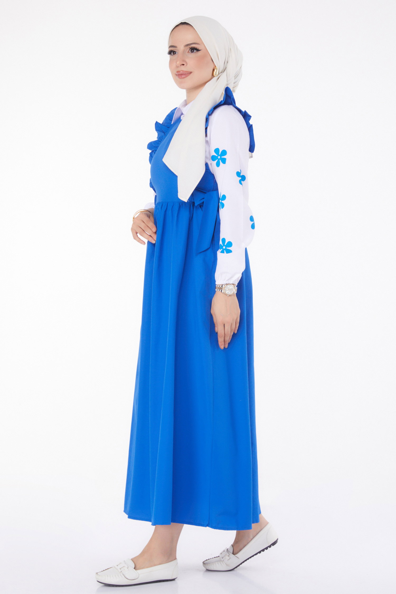 Gömlek+Elbise - 10510-SAKS - 3