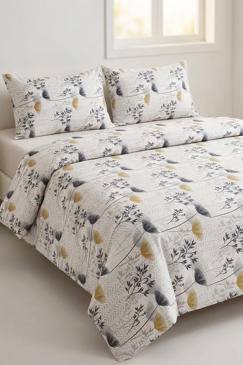 Gri Desenli Cift Kişilik Nevresim Seti - 28682-GRI - 1