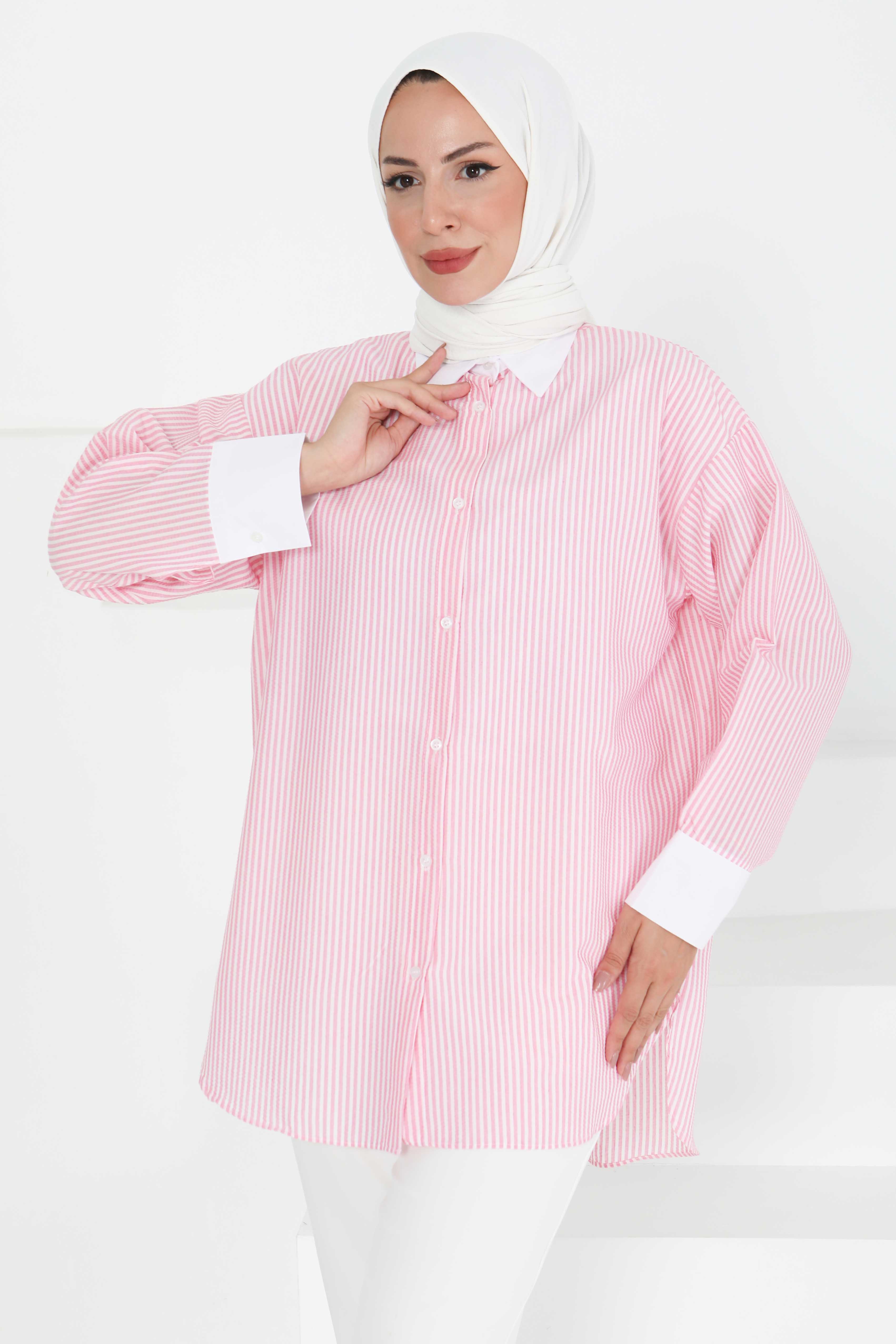 Gül Detaylı Tunik - 27434 - 1