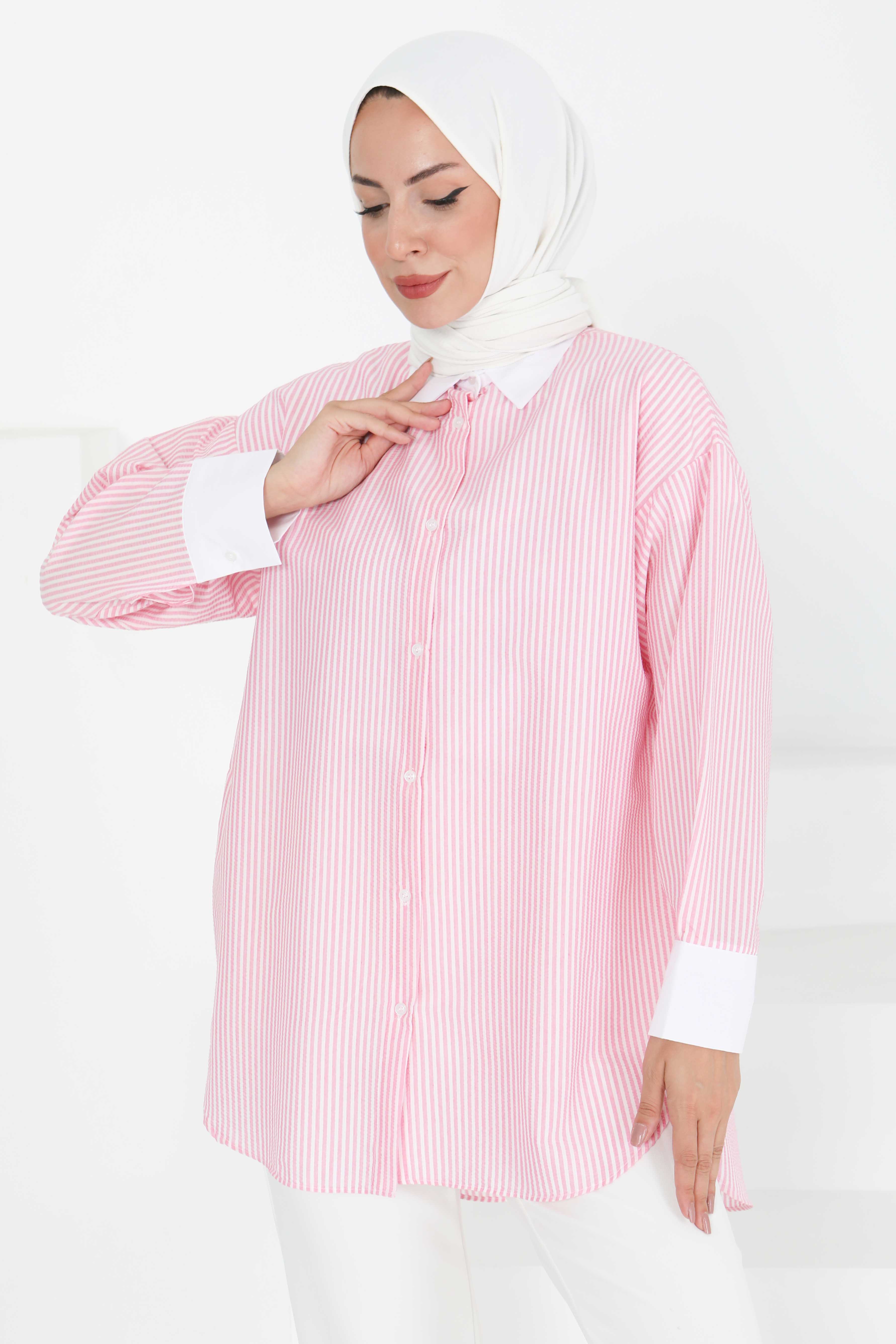 Gül Detaylı Tunik - 27434 - 2
