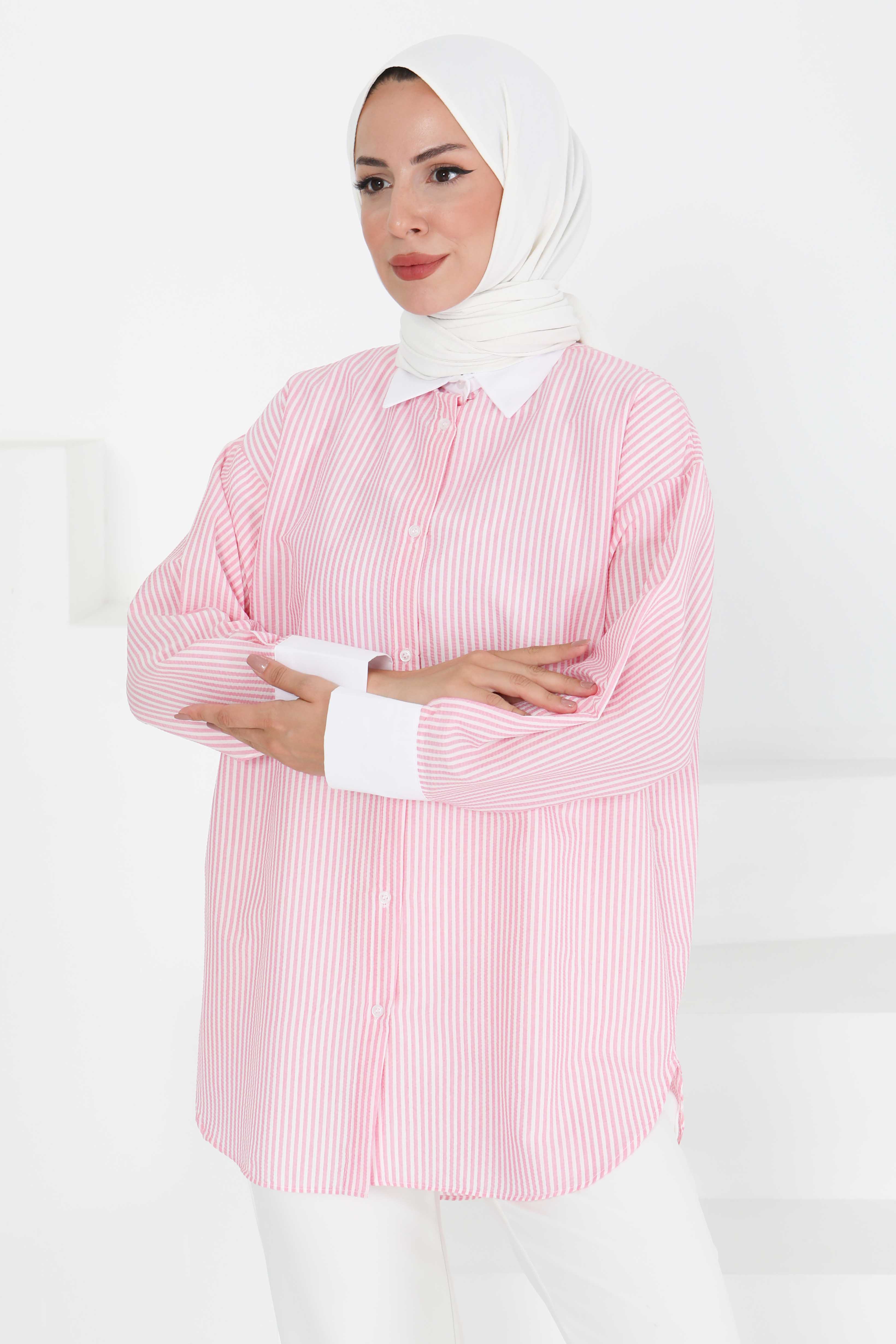 Gül Detaylı Tunik - 27434 - 4