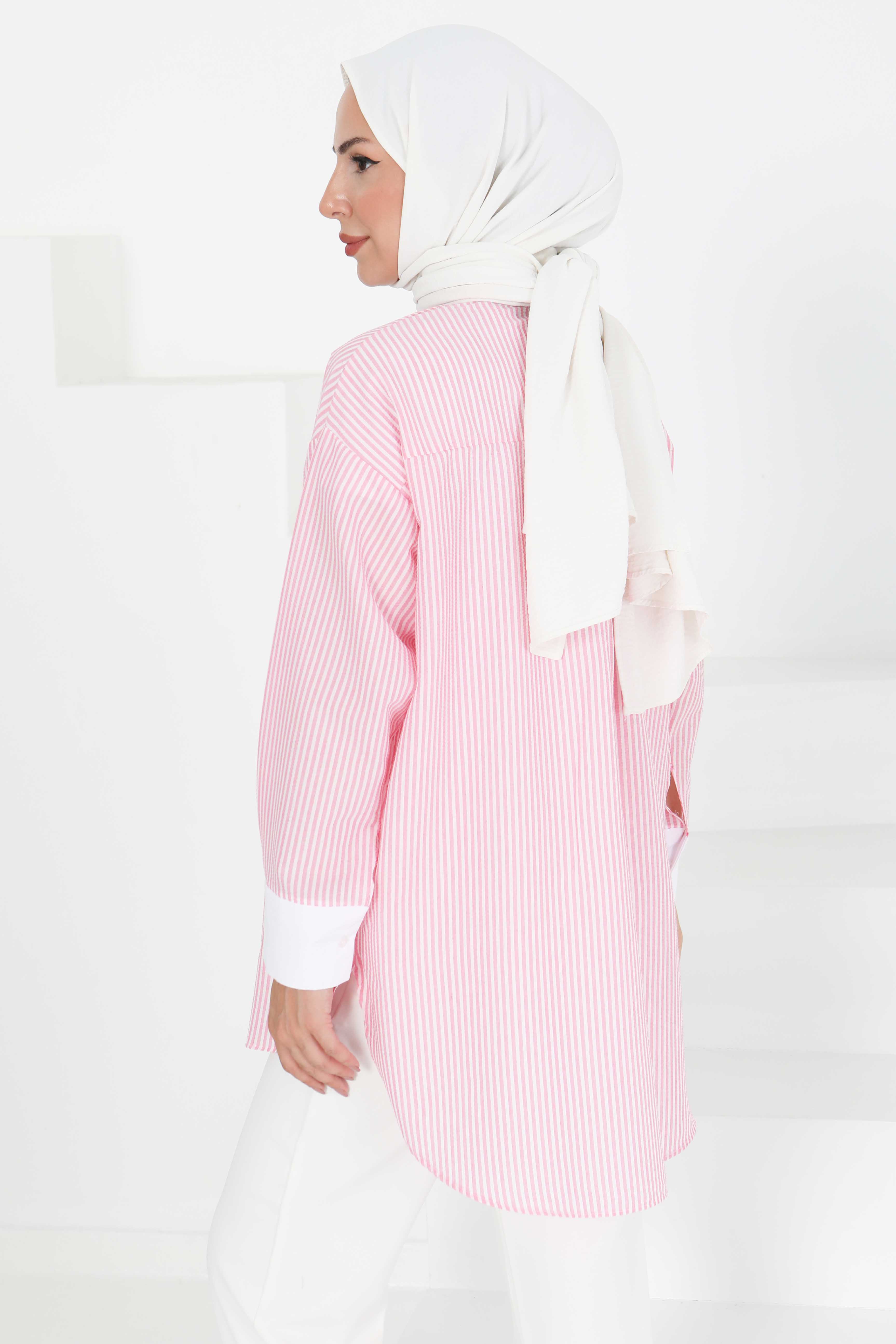 Gül Detaylı Tunik - 27434 - 5