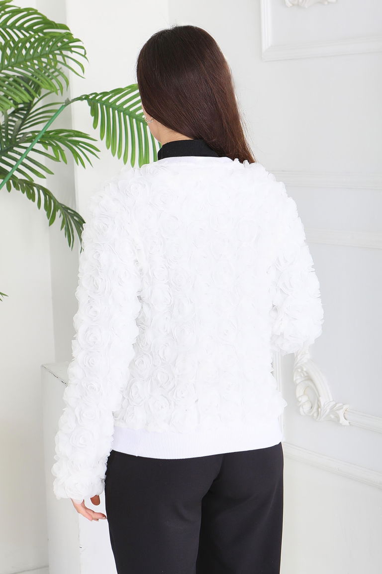 Güllü Tül Mont - 28014-BEYAZ - TOFİSA