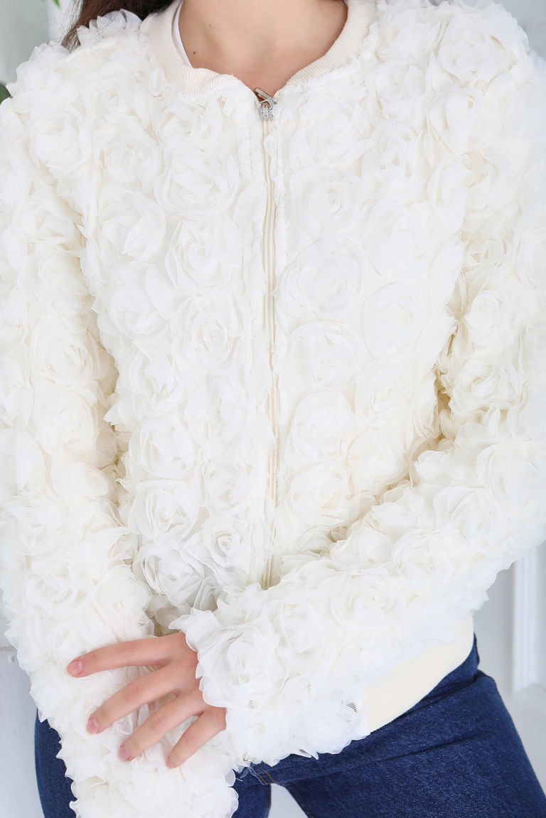 Güllü Tül Mont - 28014-KREM - TOFİSA