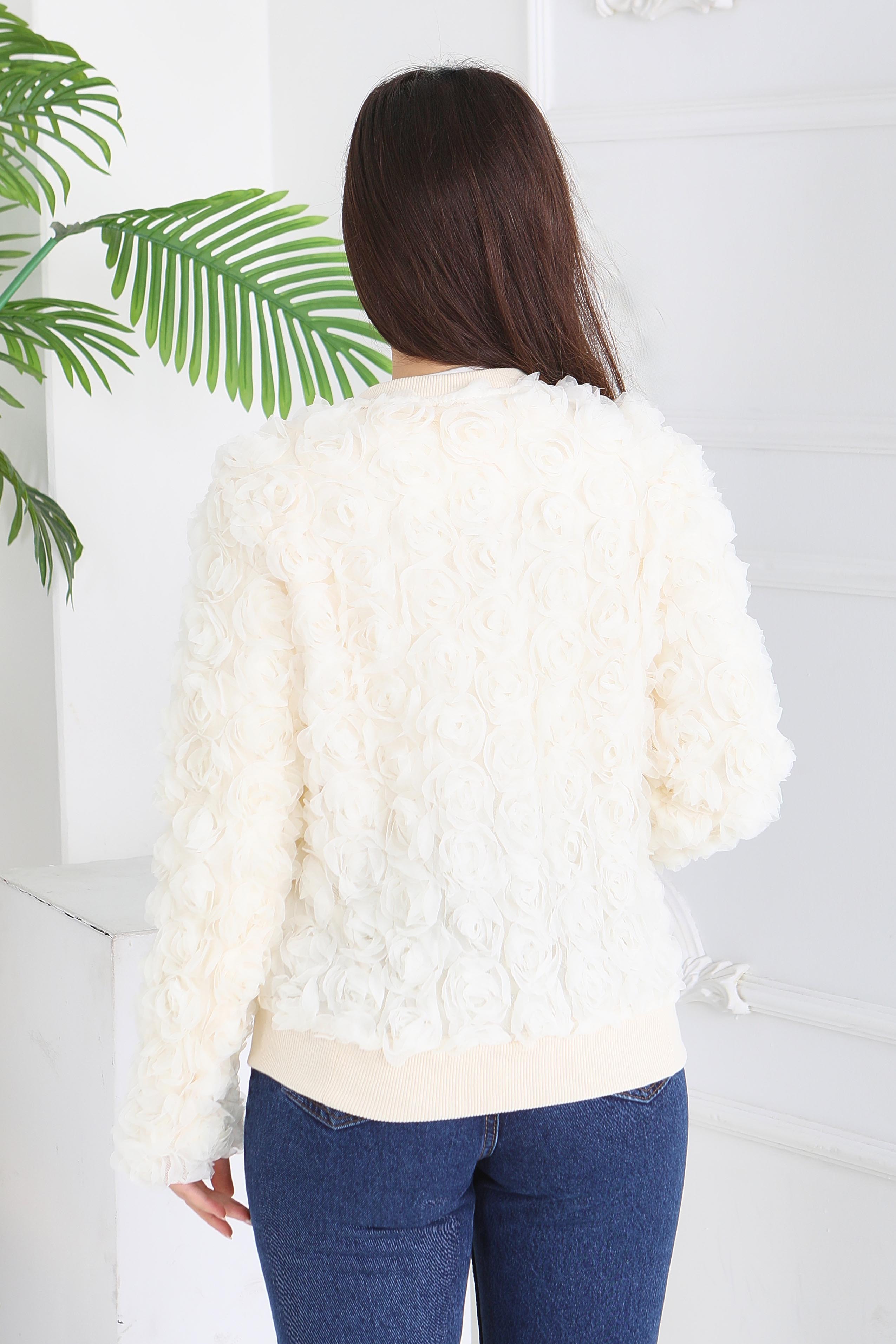 Güllü Tül Mont - 28014-KREM - 5