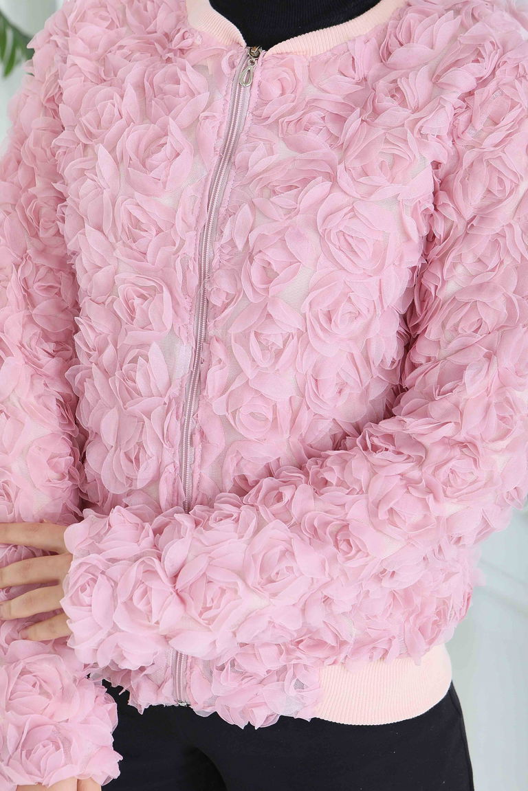 Güllü Tül Mont - 28014-PEMBE - TOFİSA