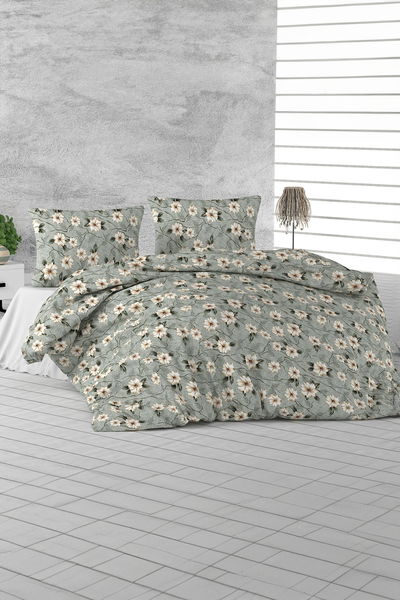 Haki Çift Kişilik Nevresim Seti - 25352 