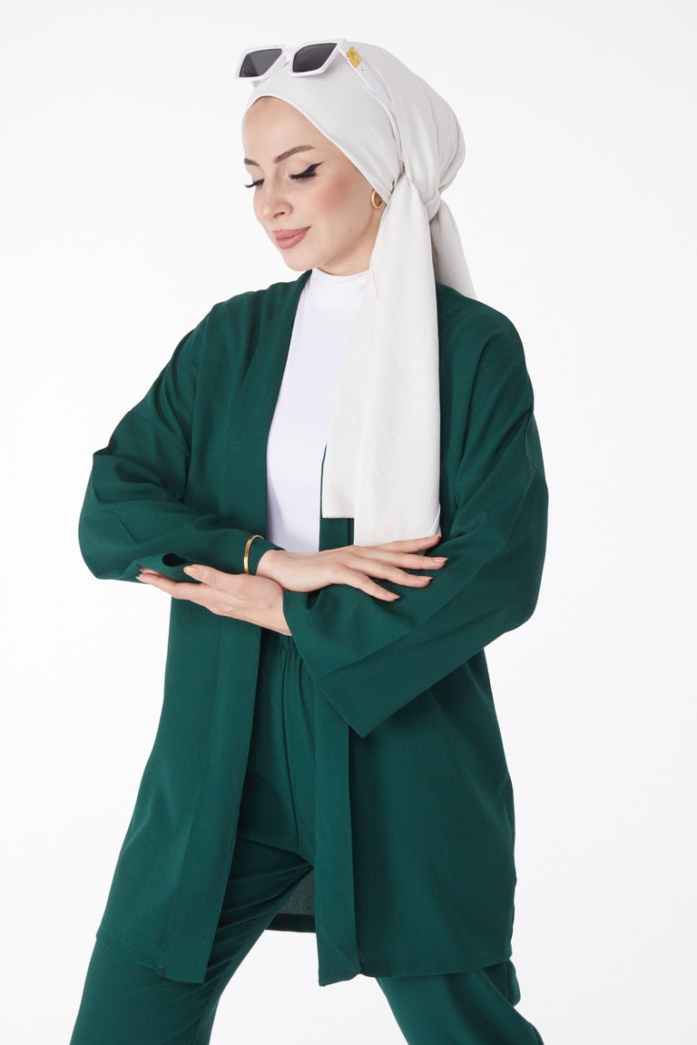 Hırka Pantolon İkili Takım Zümrüt - 27115 - TOFİSA