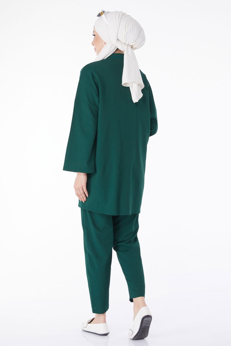 Hırka Pantolon İkili Takım Zümrüt - 27115 - TOFİSA