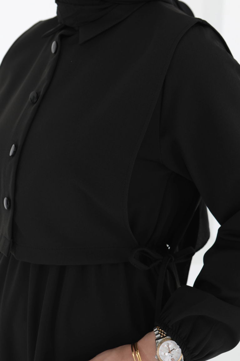 İkili Elbise Takım Siyah - 27184 - TOFİSA