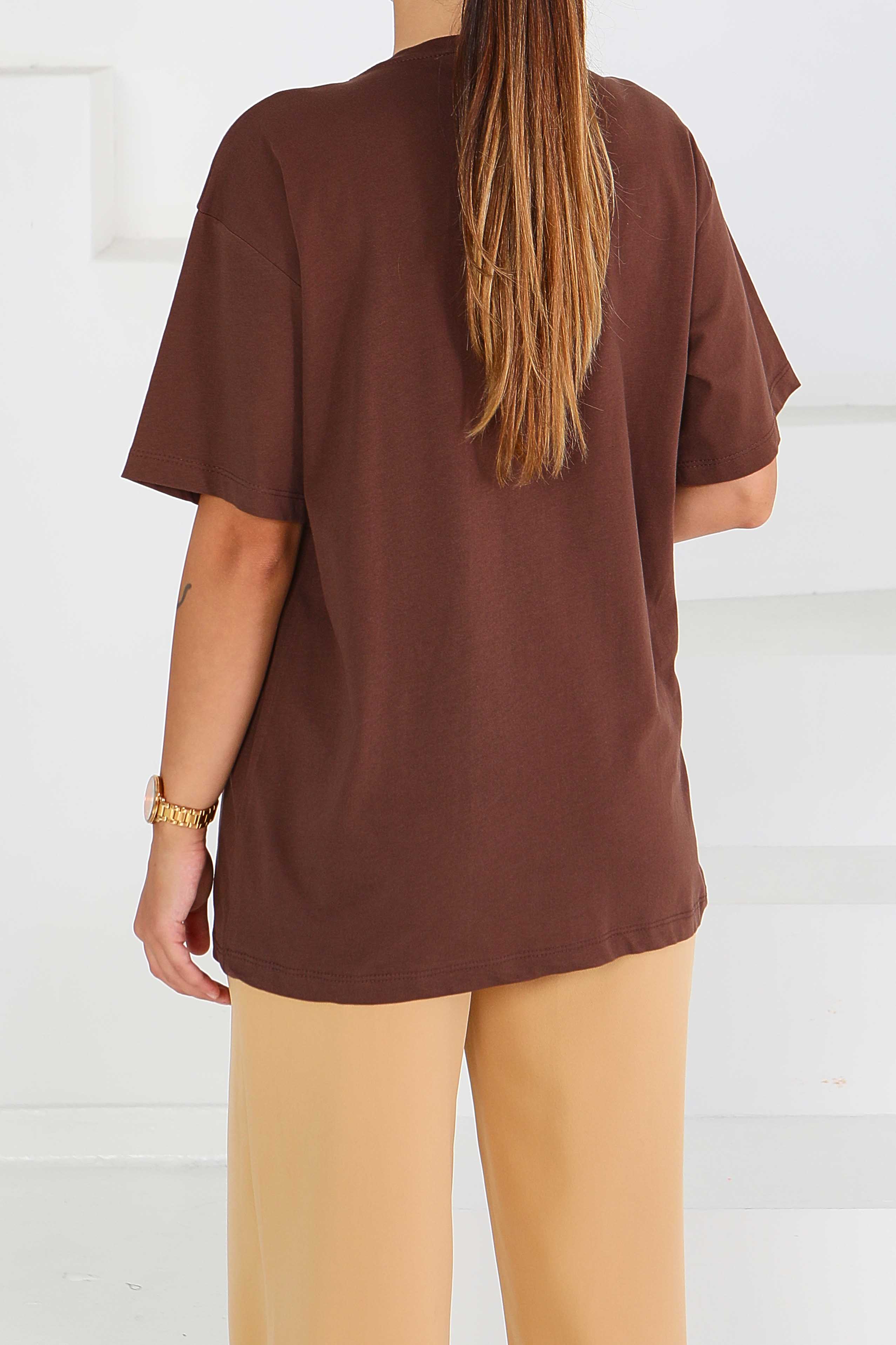 İncili Kısa Kollu T-Şhirt - 27574 - 4