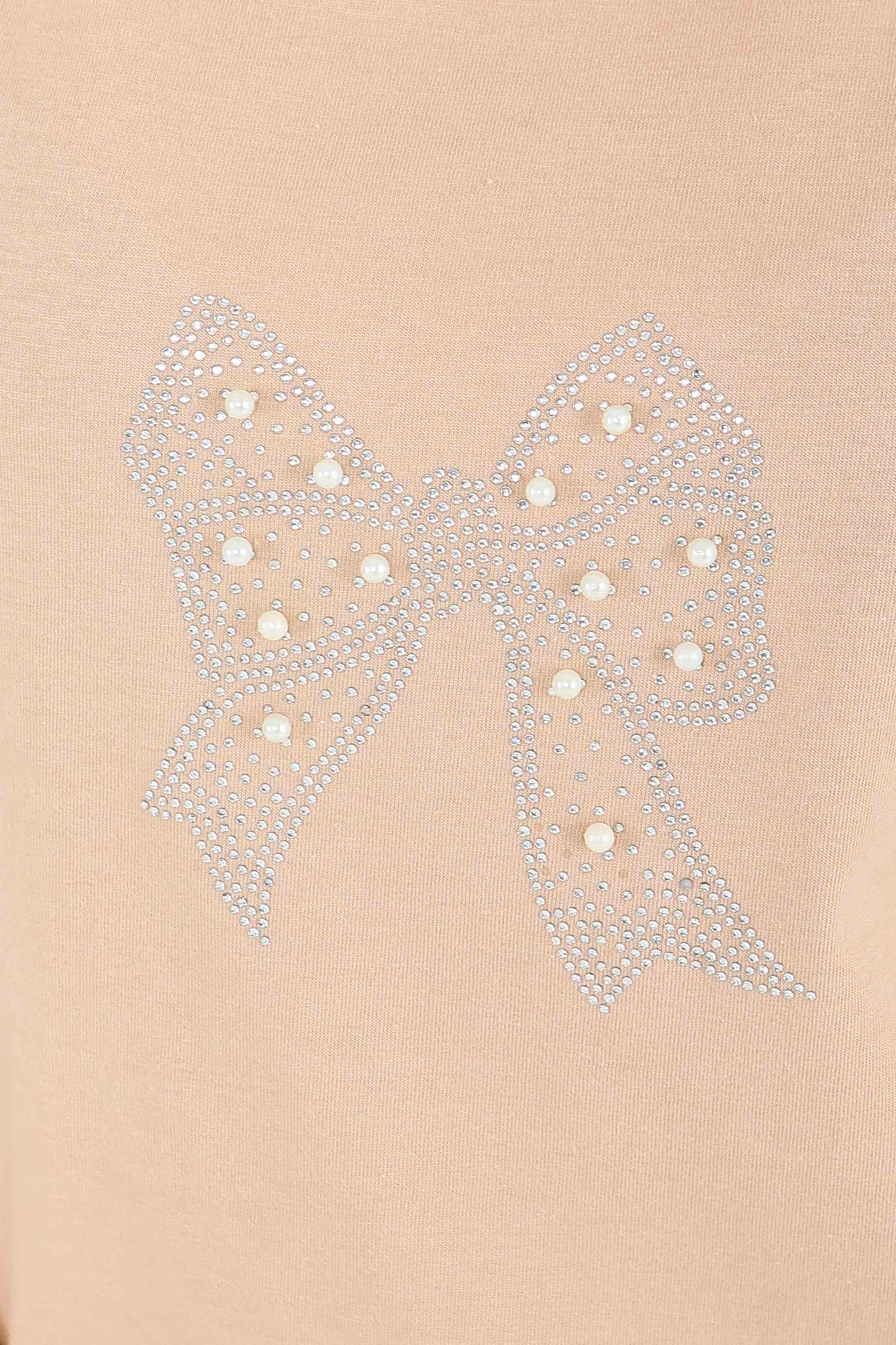 İncili Kısa Kollu T-Şhirt - 27574 - 4