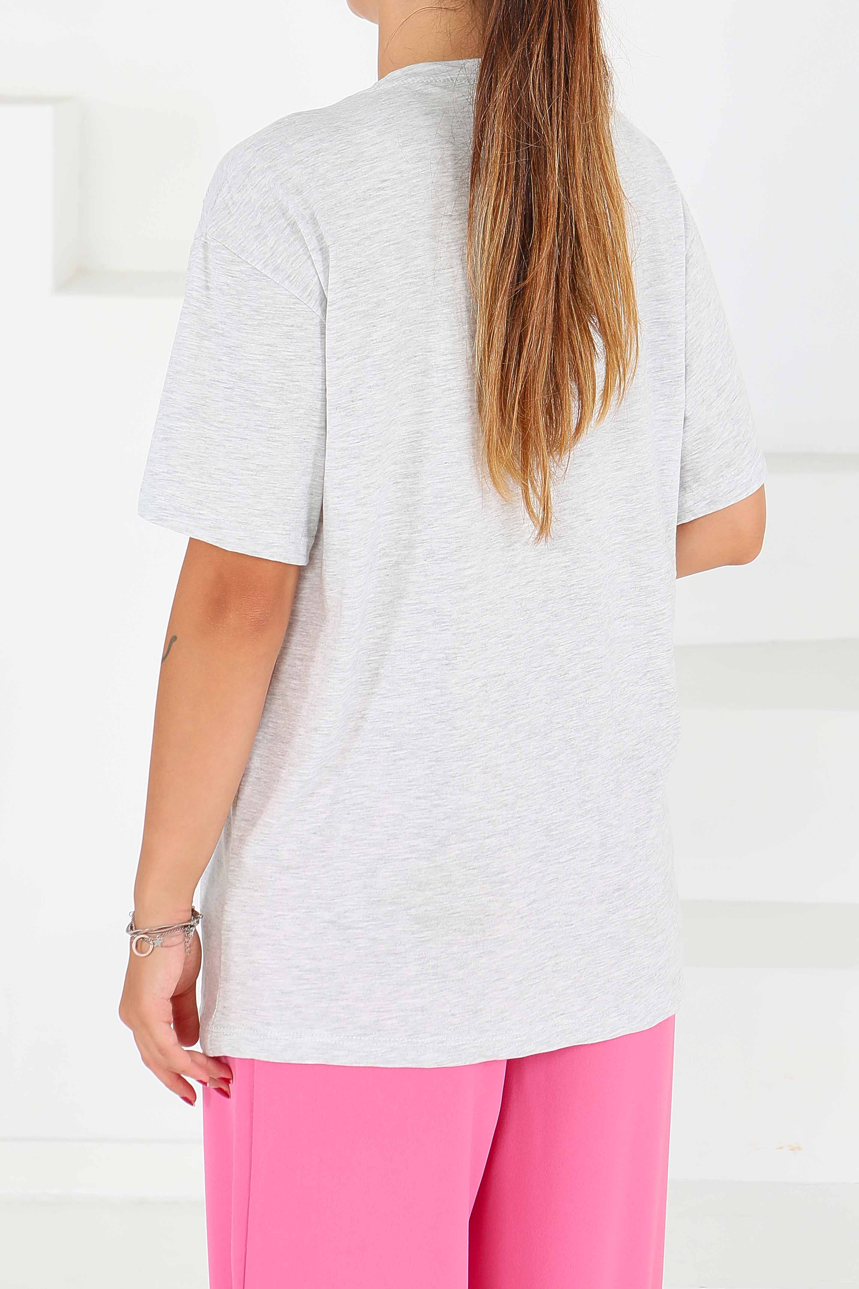 İncili Kısa Kollu T-Şhirt - 27543 - 4