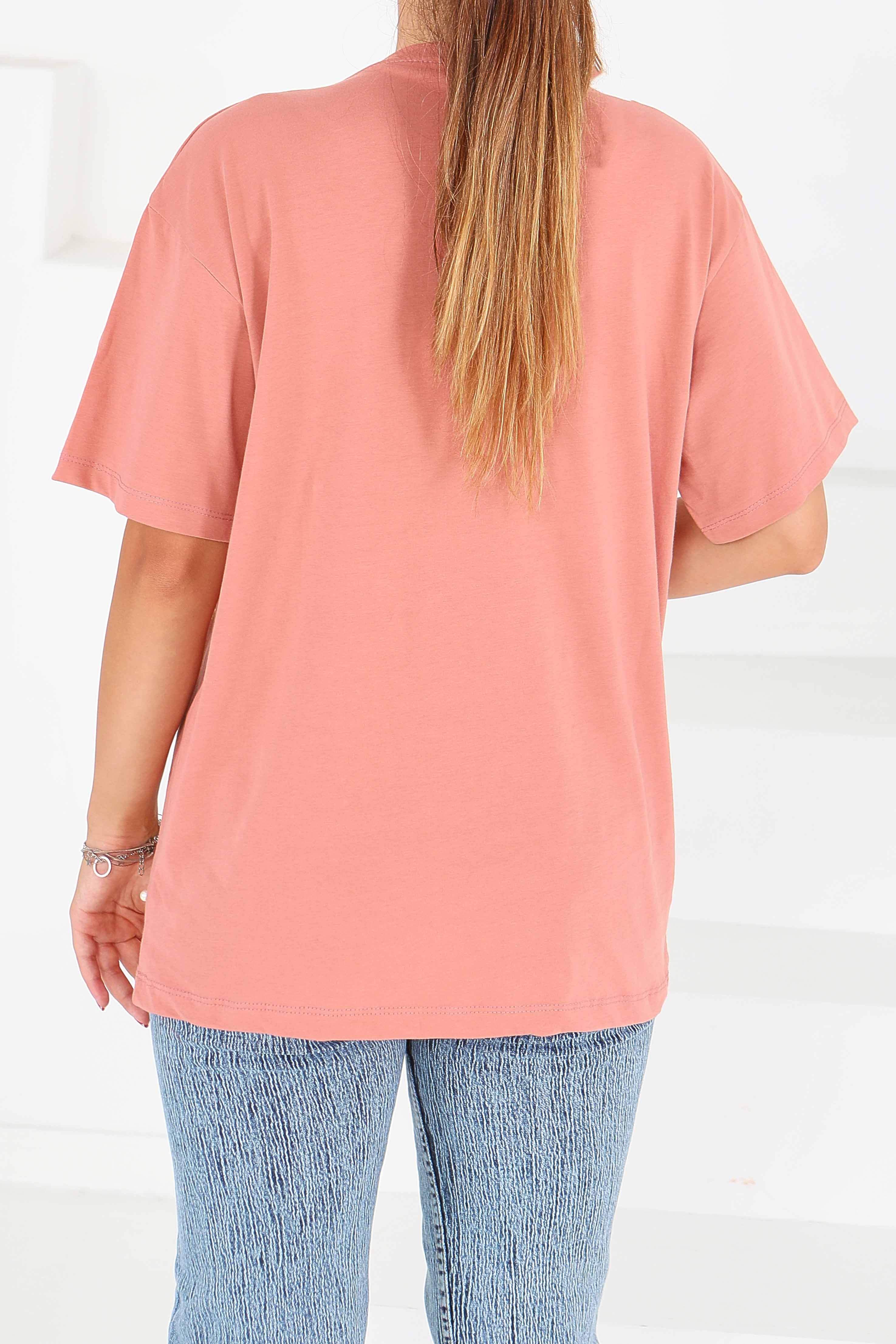 İncili Kısa Kollu T-Şhirt - 27544 - 4