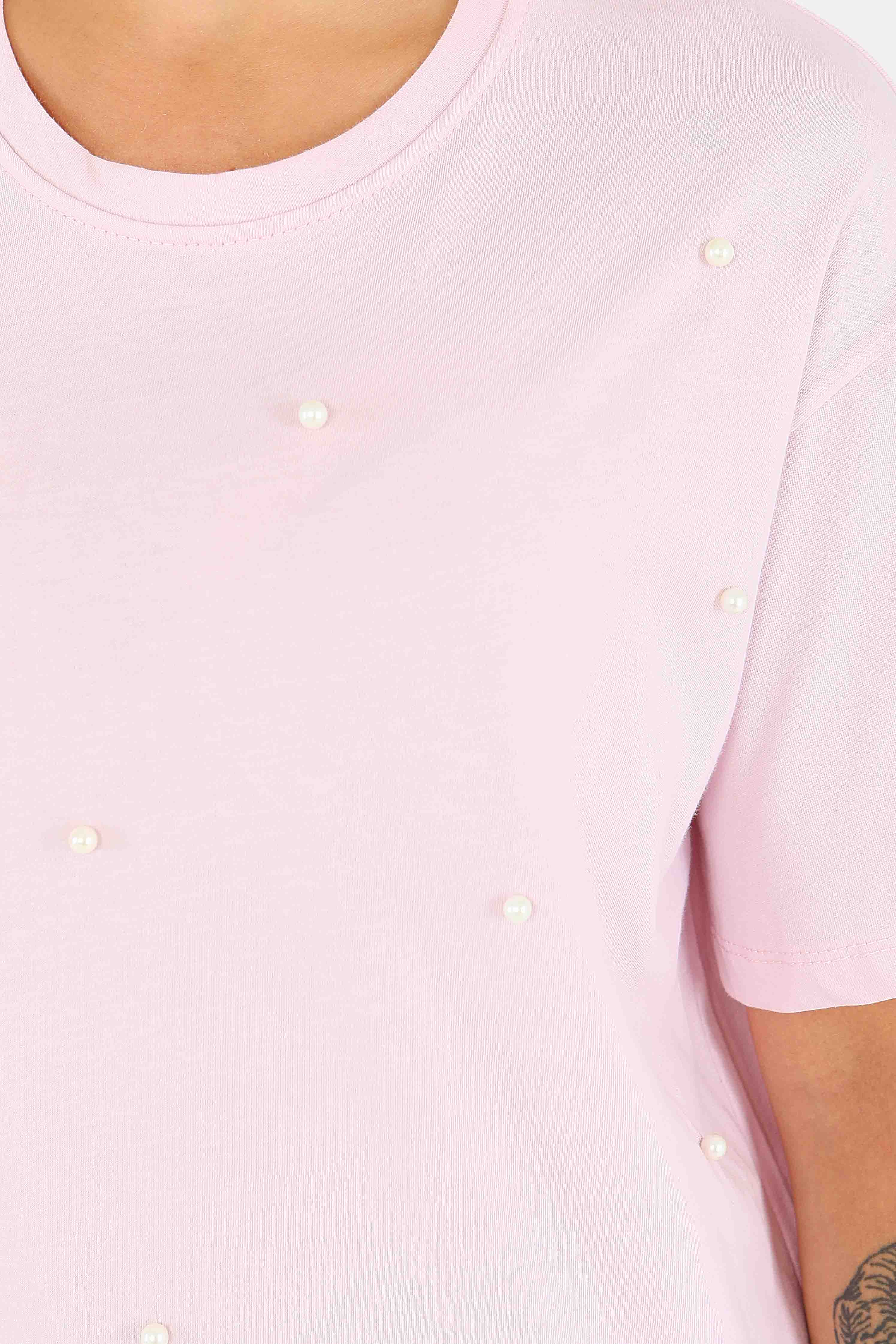 İncili Kısa Kollu T-Şhirt - 27544 - 4