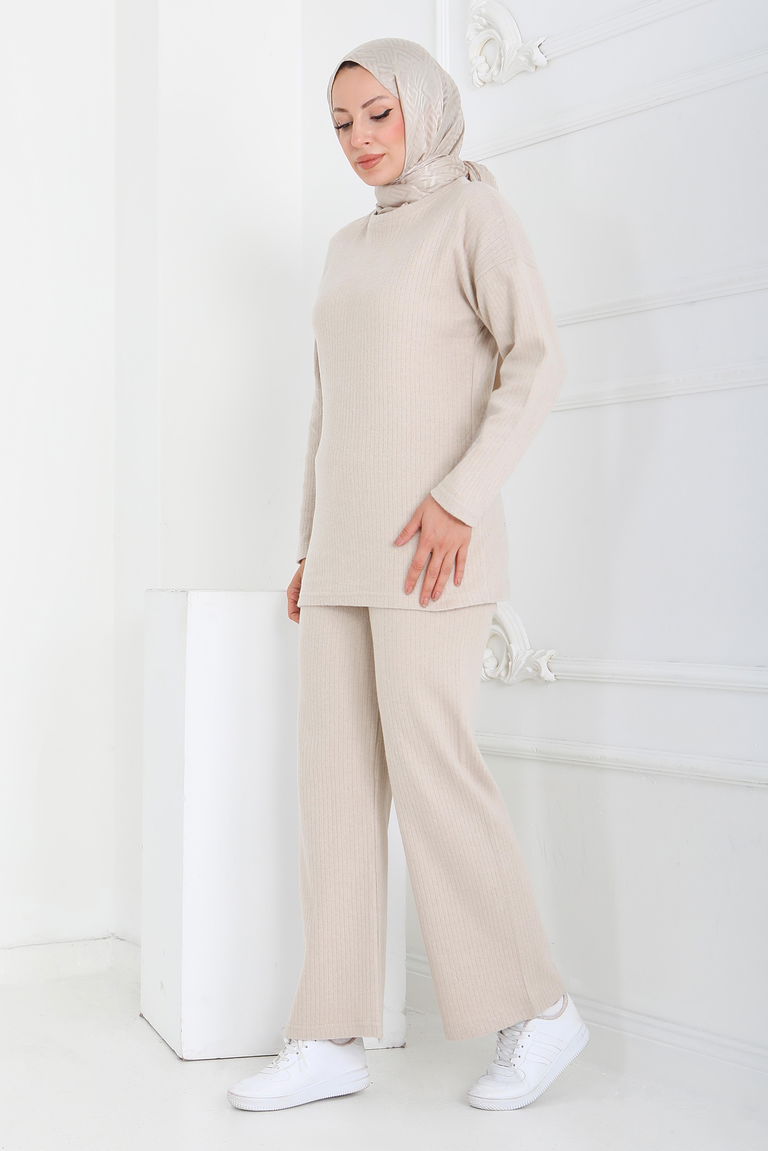 İnterlok Kaşkorse İkili Takım - 27837-BEJ - TOFİSA