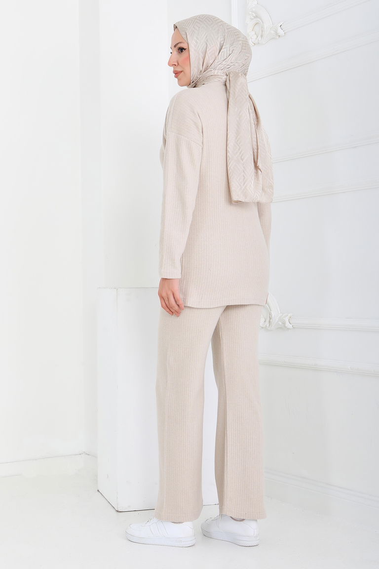 İnterlok Kaşkorse İkili Takım - 27837-BEJ - TOFİSA