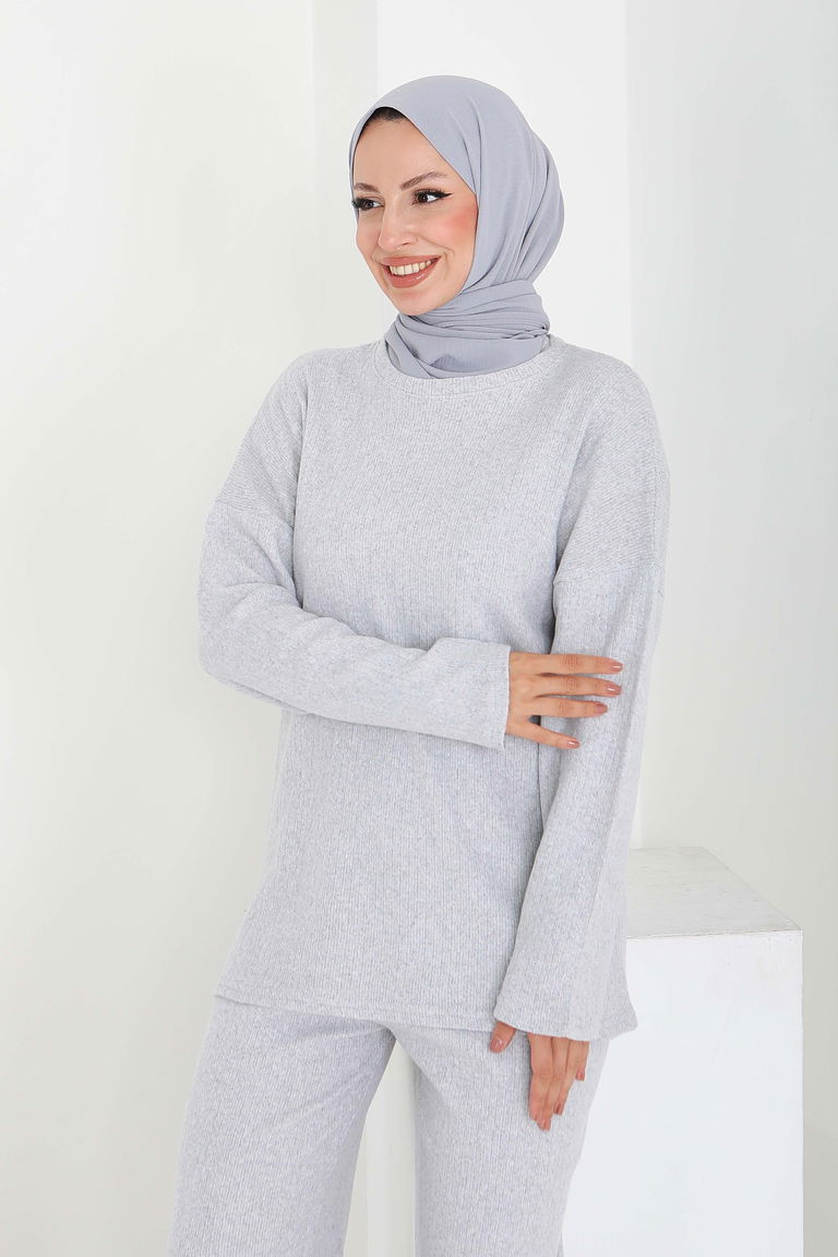 İnterlok Kaşkorse İkili Takım - 27837-GRI - TOFİSA