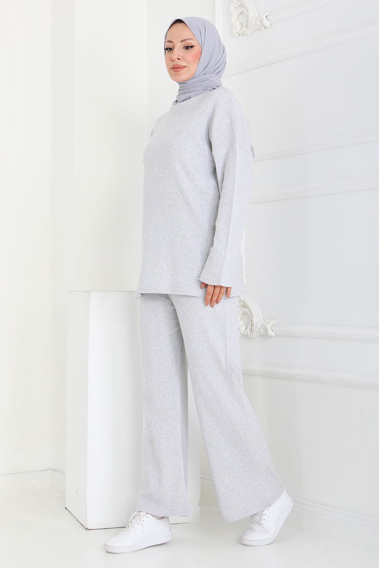 İnterlok Kaşkorse İkili Takım - 27837-GRI - TOFİSA