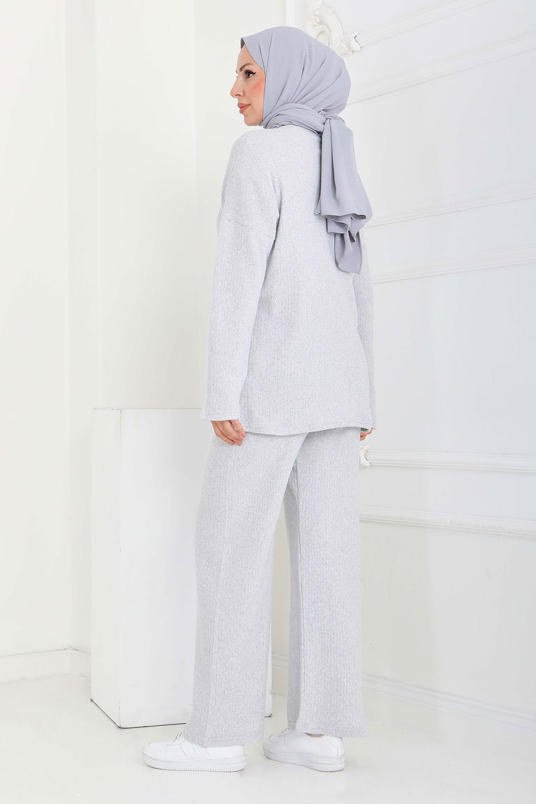 İnterlok Kaşkorse İkili Takım - 27837-GRI - TOFİSA