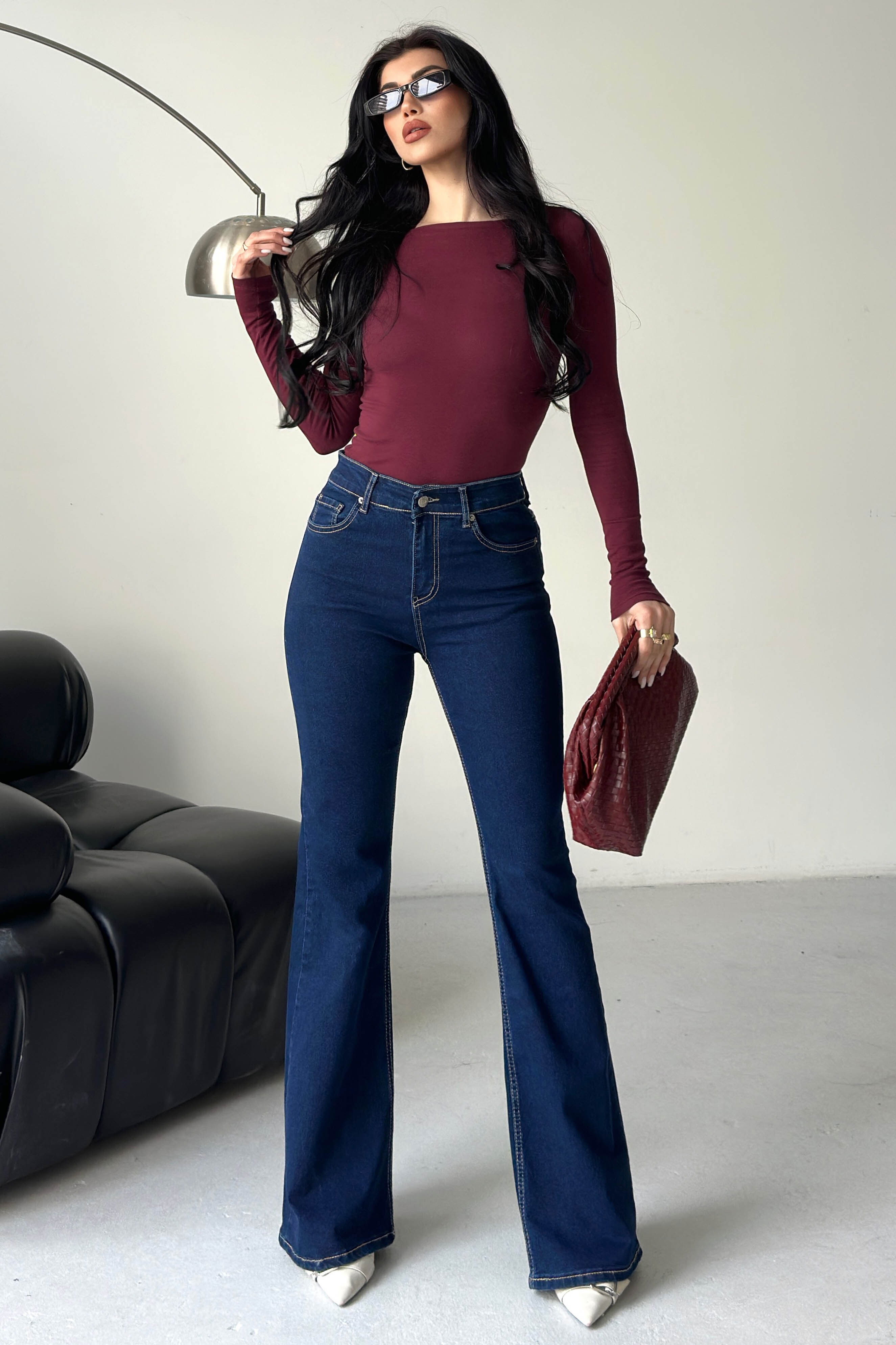 Ispanyol Kot Pantolon - 28282-LACIVERT - 1