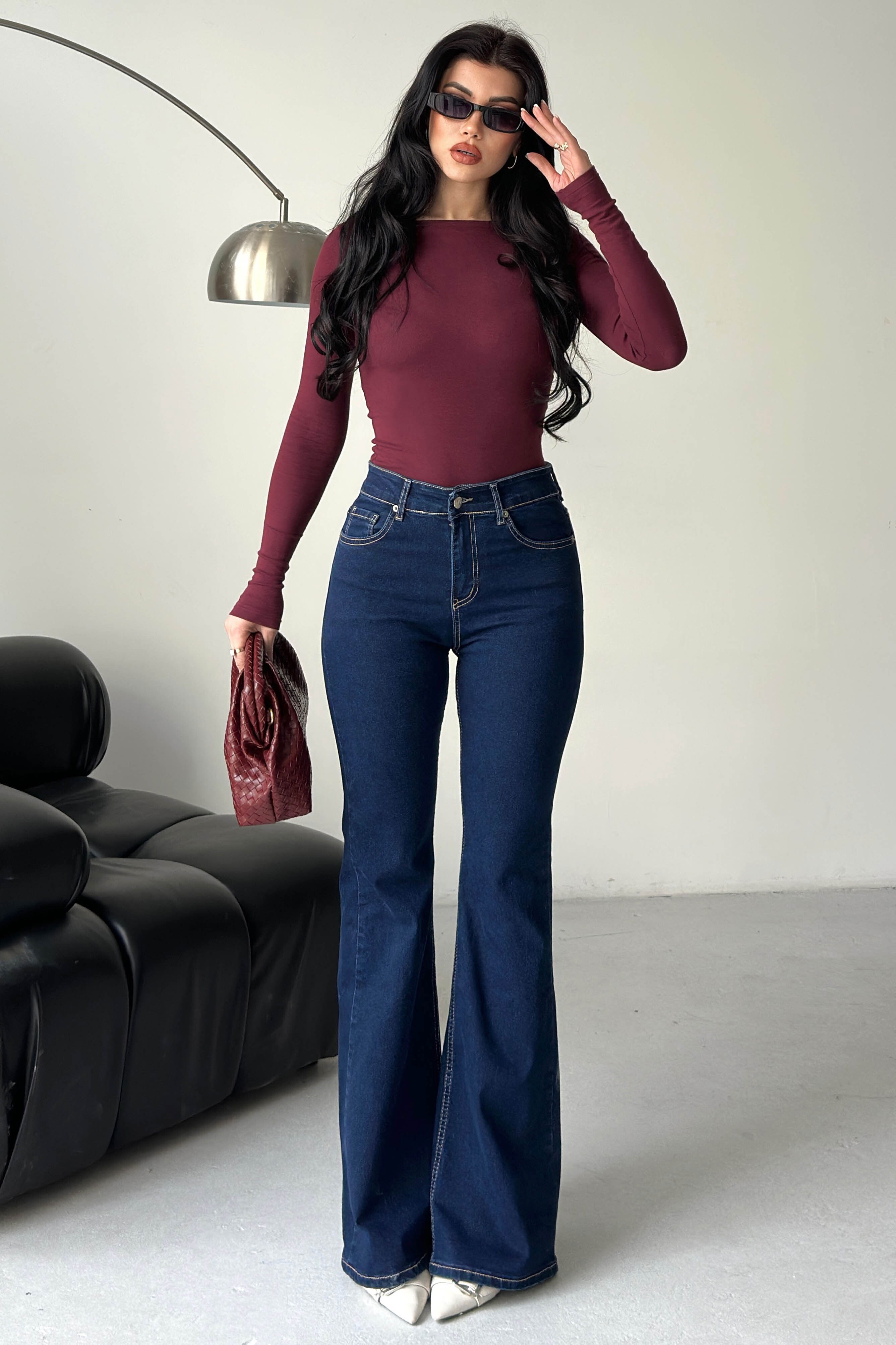 Ispanyol Kot Pantolon - 28282-LACIVERT - 3