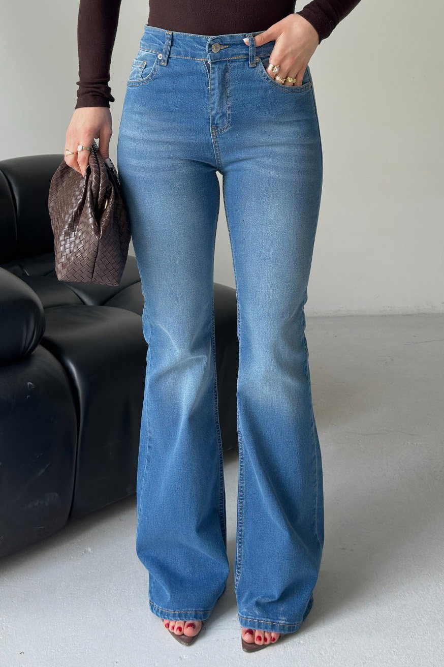 Ispanyol Kot Pantolon - 28282-MAVI - 4