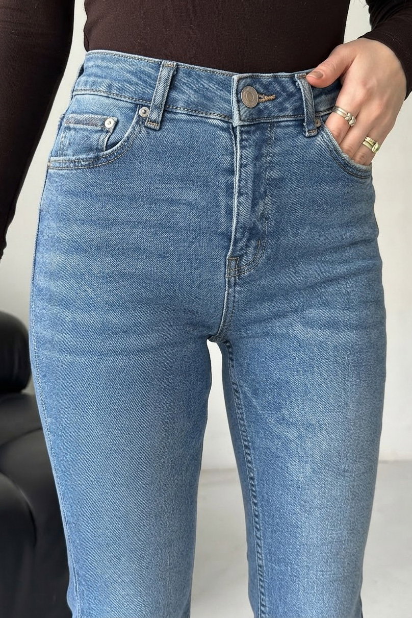 Ispanyol Kot Pantolon Buz Mavi - 28282-BUZ-MAVI - 3