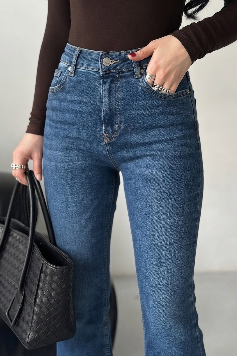 Ispanyol Kot Pantolon Koyu Mavi - 28282-KOYU-MAVI - 3