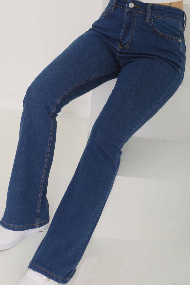 İspanyol Paça Kot Pantolon - 26825 - TOFİSA