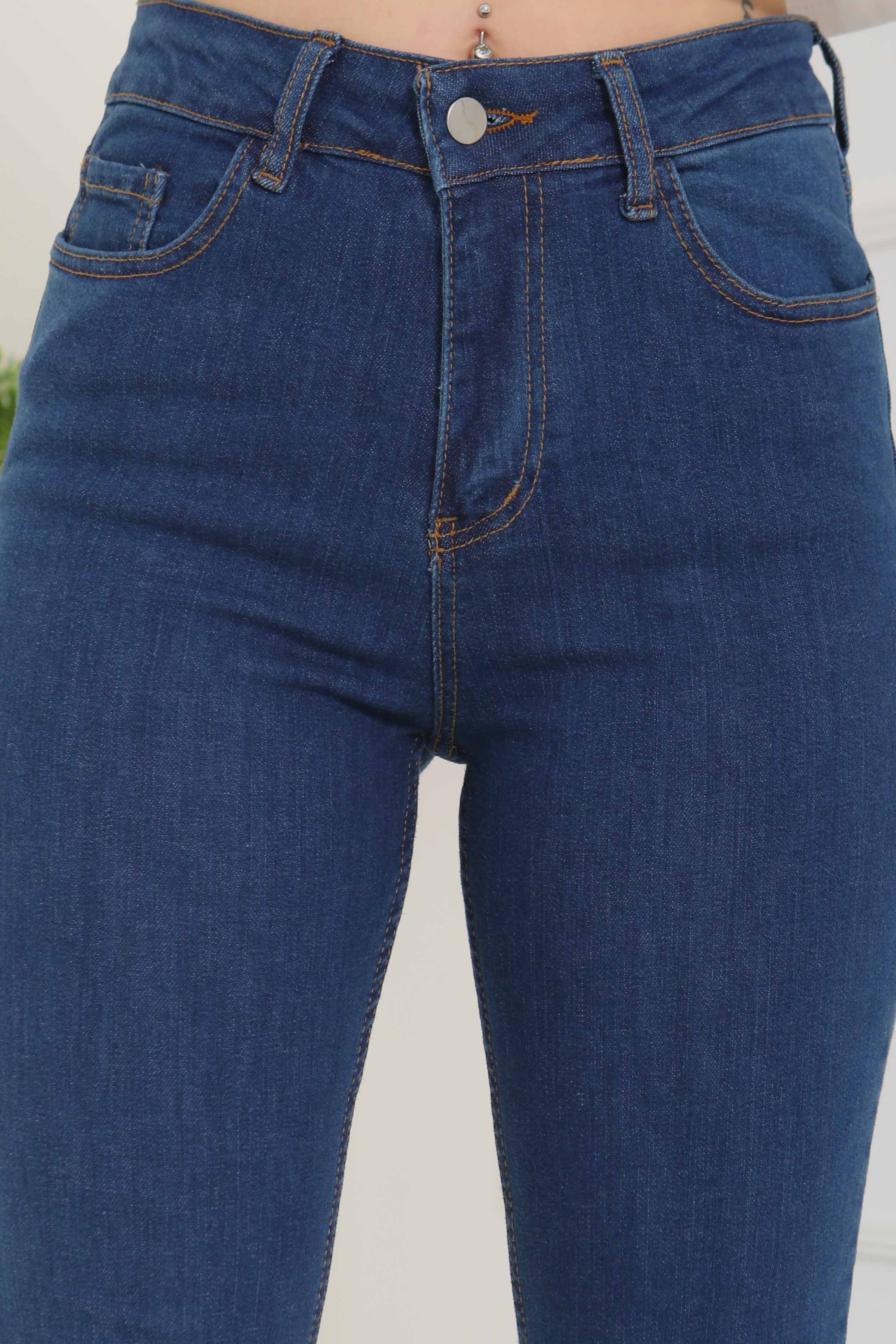 İspanyol Paça Kot Pantolon - 26825 - 4