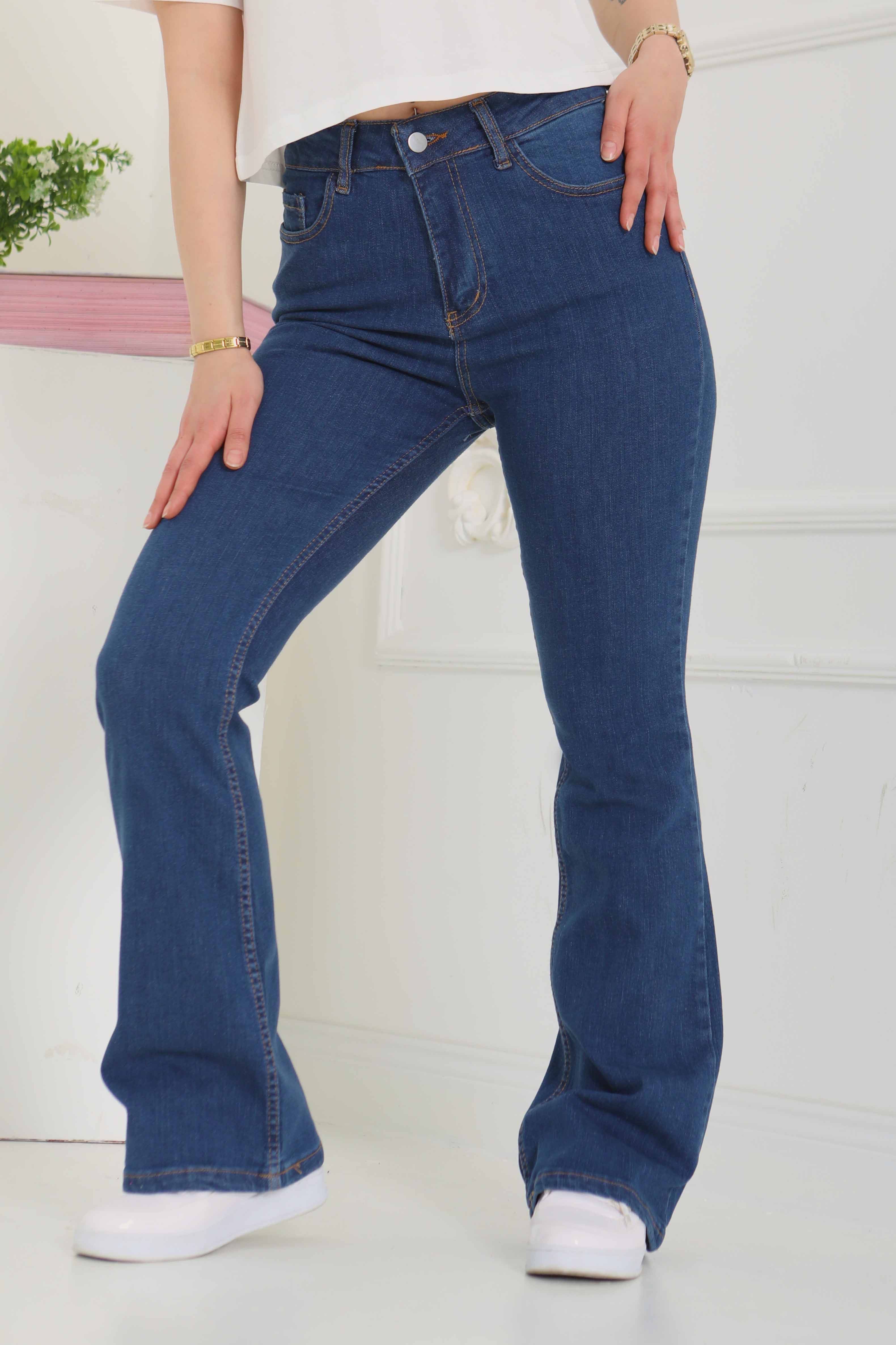İspanyol Paça Kot Pantolon - 26825 - 6