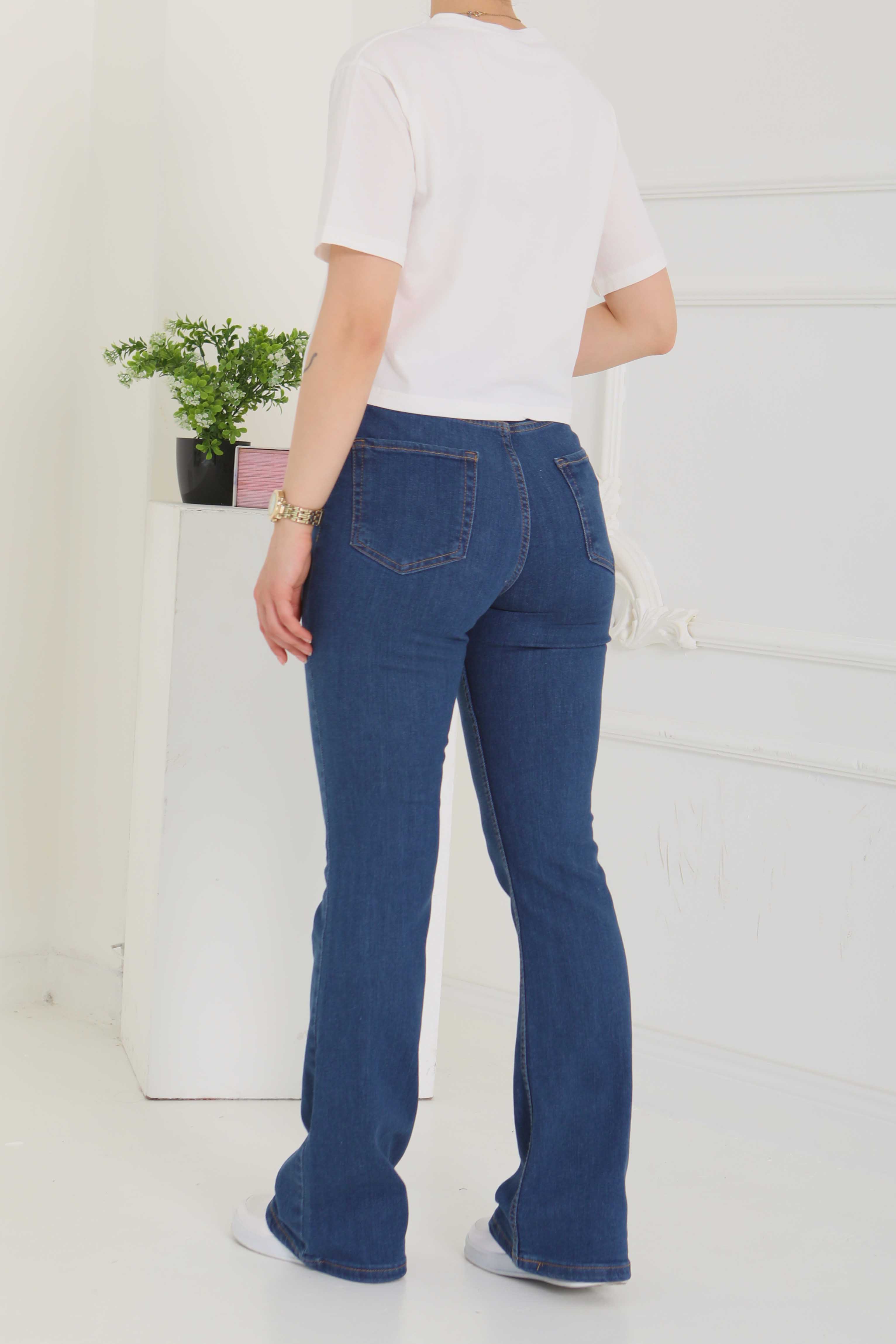 İspanyol Paça Kot Pantolon - 26825 - 8