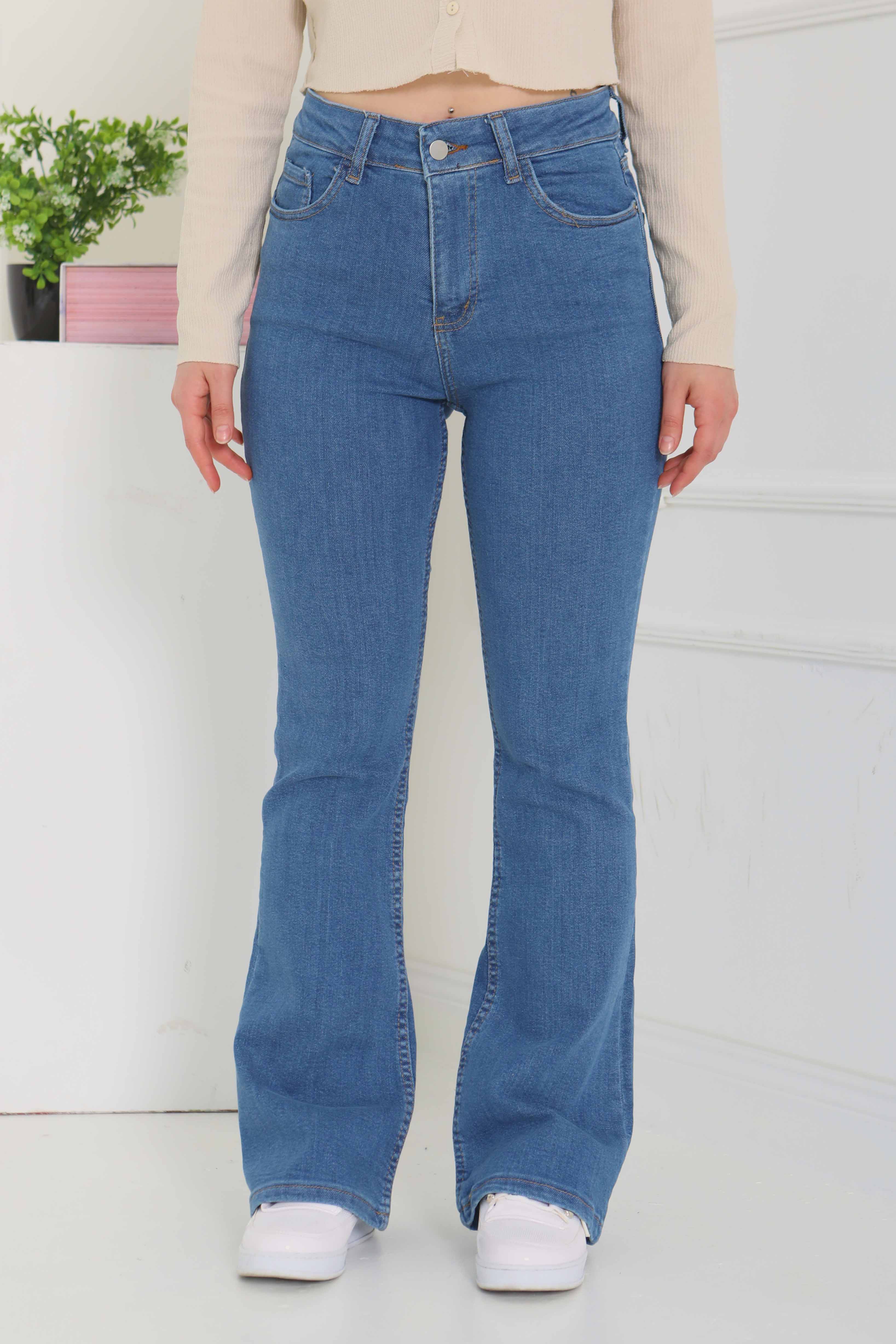 İspanyol Paça Kot Pantolon - 26825 - 3