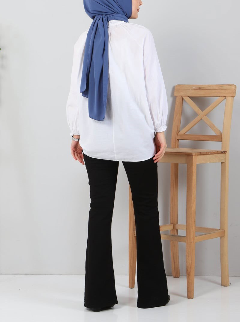 İspanyol Paça Kot Pantolon Siyah - 27259 - 4