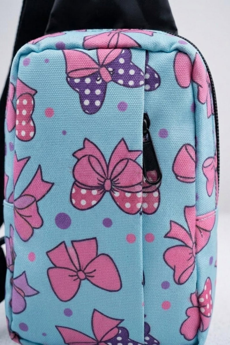 Kadın Bebe Mavi Desenli Çapraz Çanta - 28669-BEBE-MAVI - 2