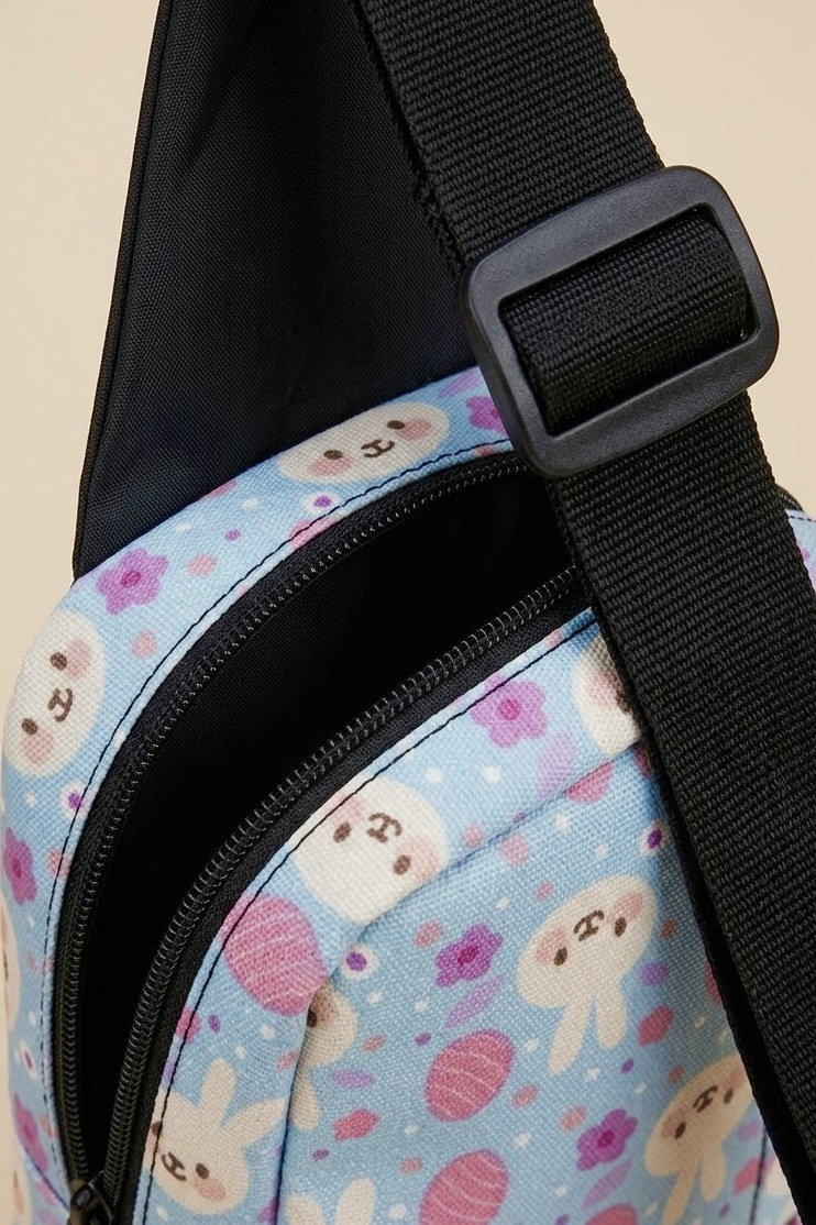 Kadın Bebe Mavi Desenli Çapraz Çanta - 28693-BEBE-MAVI - 2