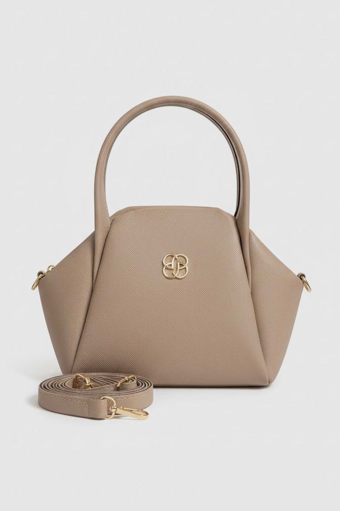 Kadın Bej Armalı Suni Deri Çanta - 28143-BEJ - 2