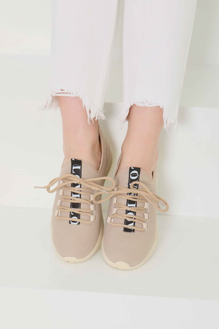 Kadın Bej Spor Ayakkabı - 27091 - TOFİSA