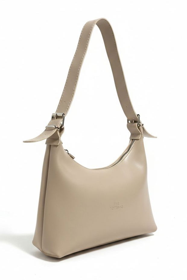 Kadın Bej Suni Deri Kol Çantası - 28170-BEJ - 1